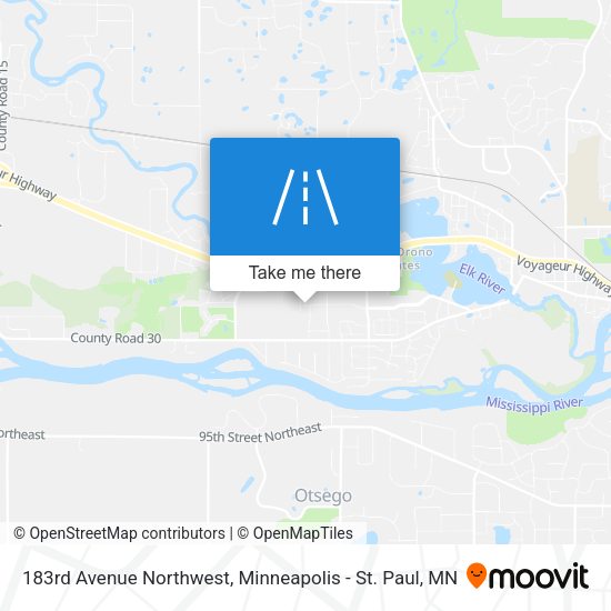 Mapa de 183rd Avenue Northwest