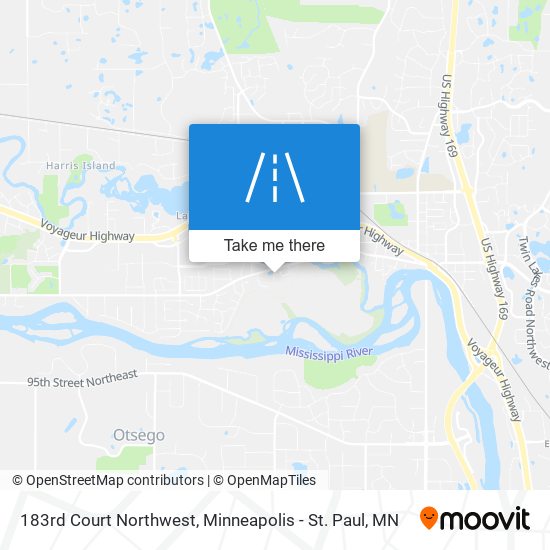 183rd Court Northwest map