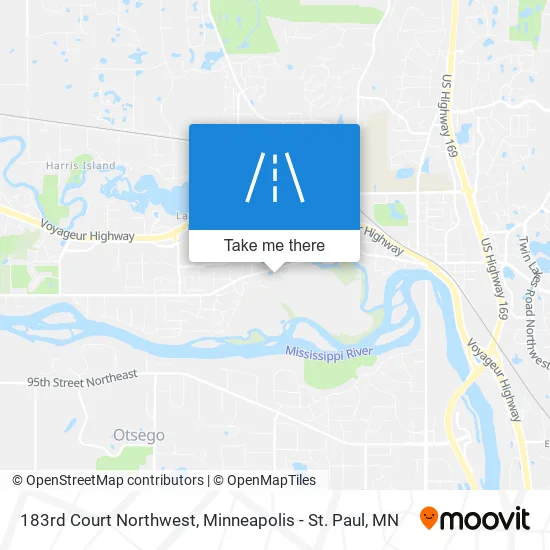 183rd Court Northwest map