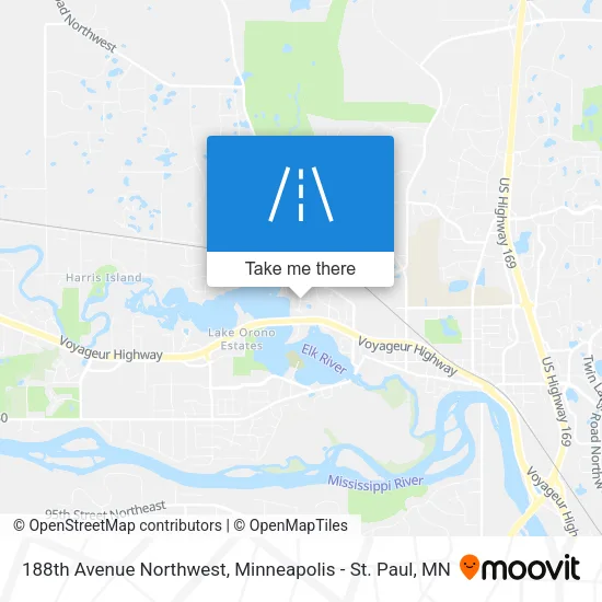 188th Avenue Northwest map
