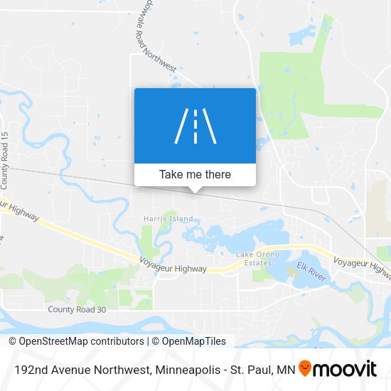 192nd Avenue Northwest map