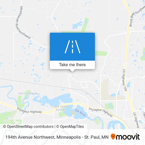 194th Avenue Northwest map