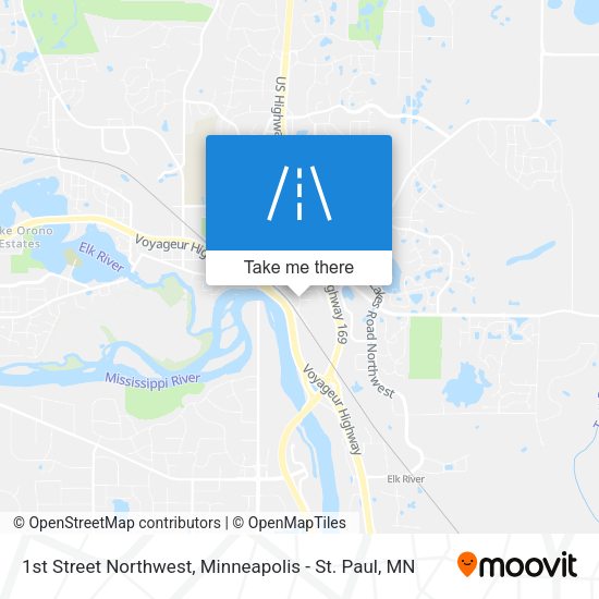 Mapa de 1st Street Northwest