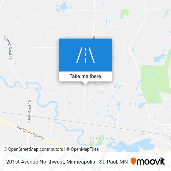 201st Avenue Northwest map
