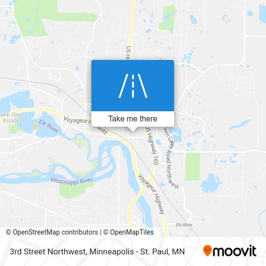 3rd Street Northwest map