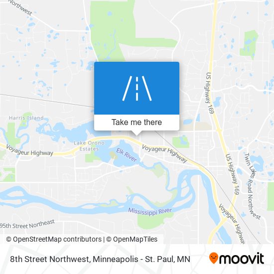 8th Street Northwest map
