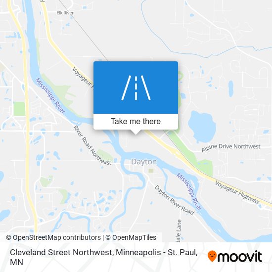 Cleveland Street Northwest map