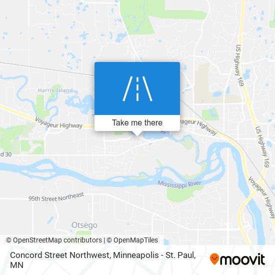 Mapa de Concord Street Northwest