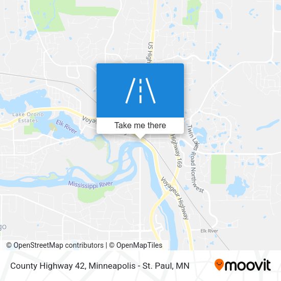 County Highway 42 map