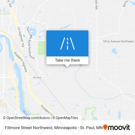 Mapa de Fillmore Street Northwest