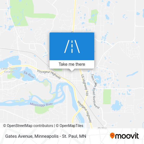 Gates Avenue map