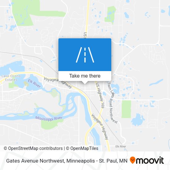 Mapa de Gates Avenue Northwest