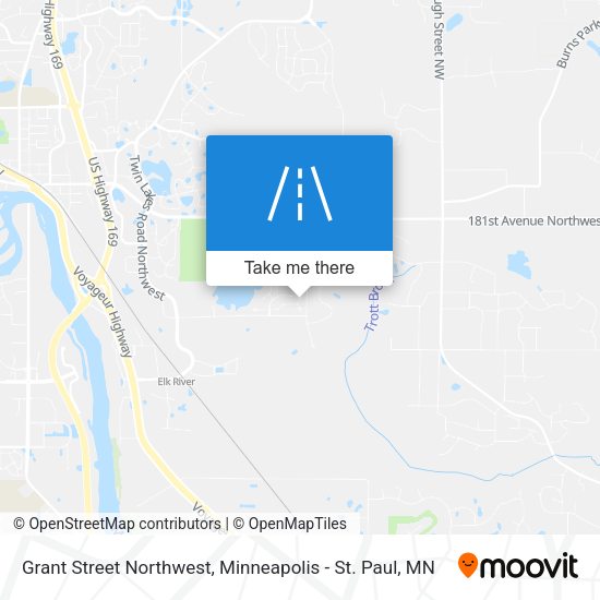 Grant Street Northwest map