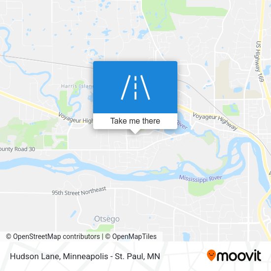 Hudson Lane map
