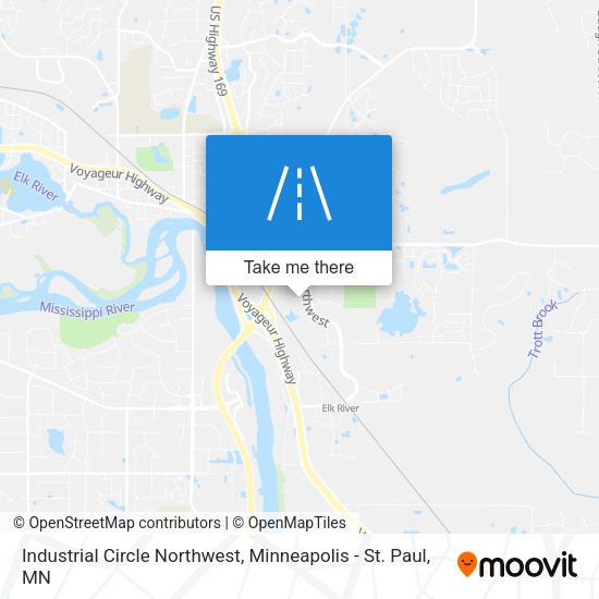 Industrial Circle Northwest map