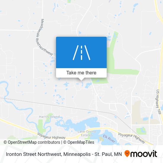 Mapa de Ironton Street Northwest