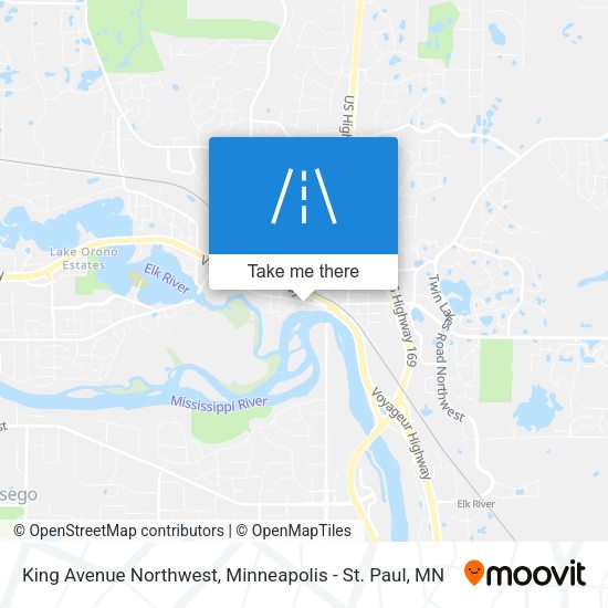 King Avenue Northwest map