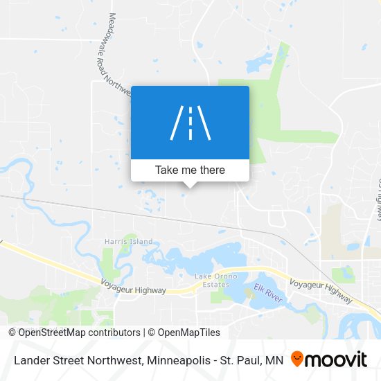 Mapa de Lander Street Northwest