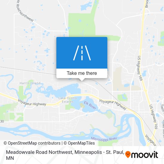Mapa de Meadowvale Road Northwest