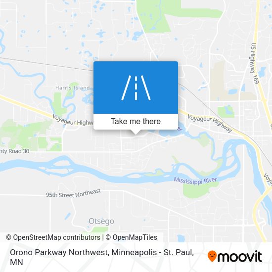 Orono Parkway Northwest map