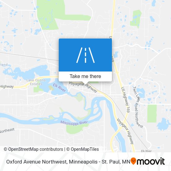 Mapa de Oxford Avenue Northwest