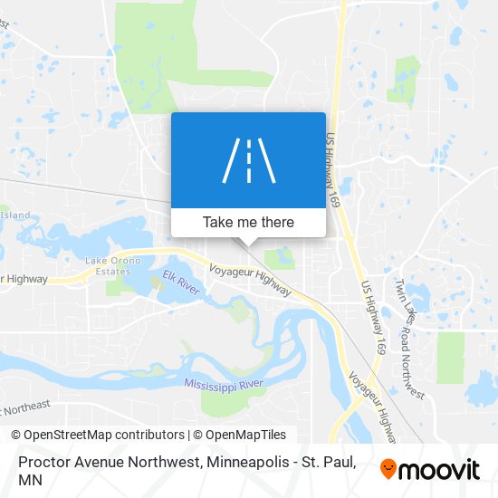 Proctor Avenue Northwest map