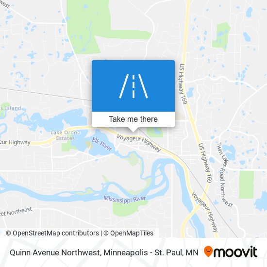 Quinn Avenue Northwest map