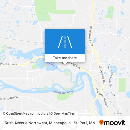 Mapa de Rush Avenue Northwest