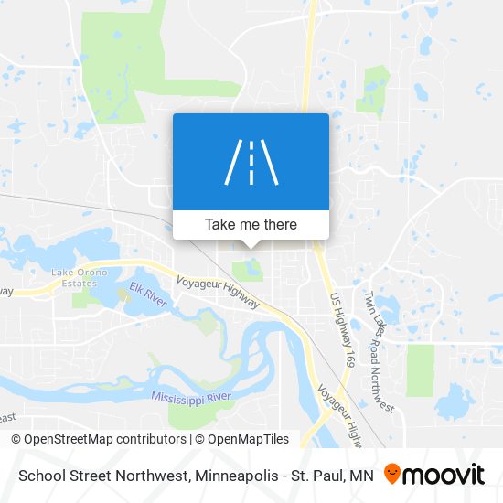 Mapa de School Street Northwest