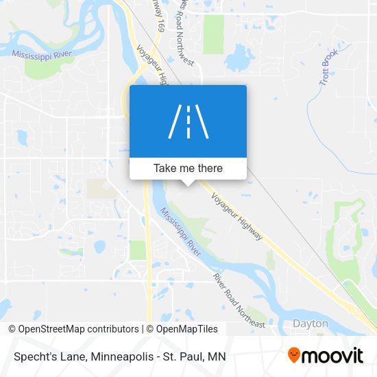 Mapa de Specht's Lane