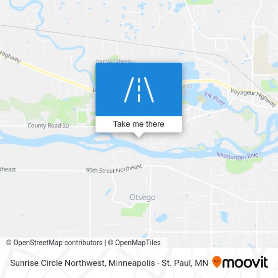 Mapa de Sunrise Circle Northwest
