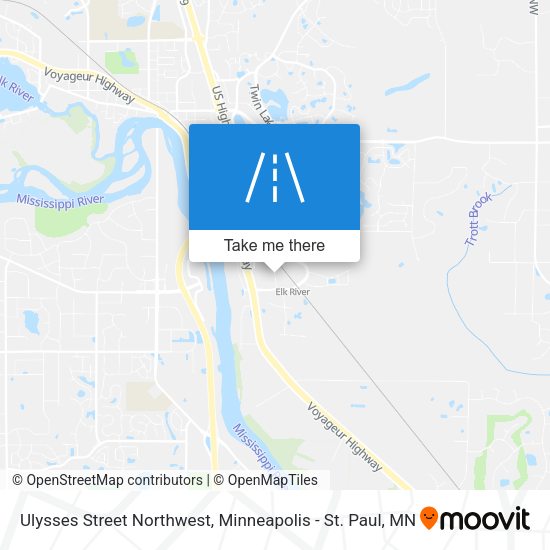 Mapa de Ulysses Street Northwest