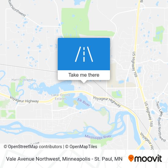 Mapa de Vale Avenue Northwest