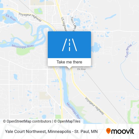 Yale Court Northwest map