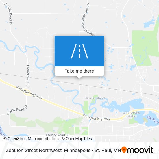 Zebulon Street Northwest map