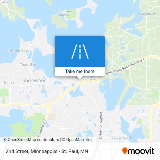 2nd Street map