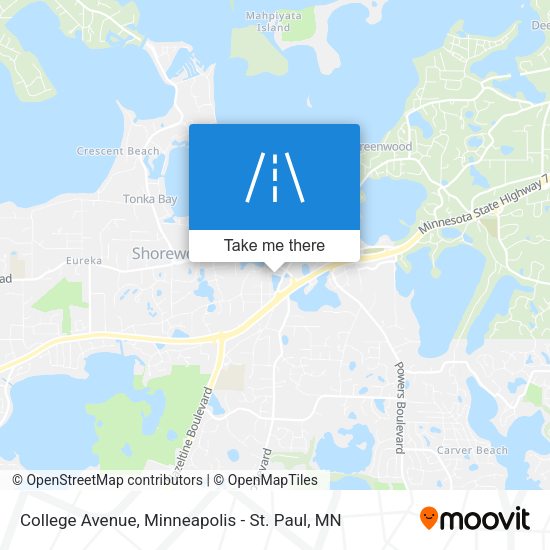 College Avenue map