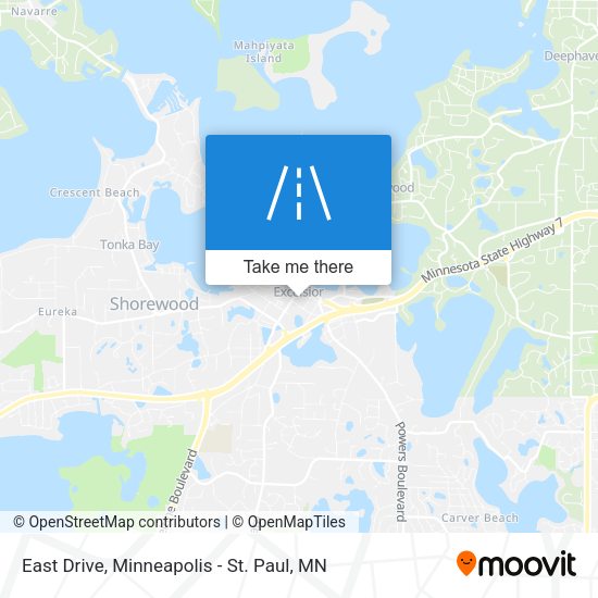 Mapa de East Drive