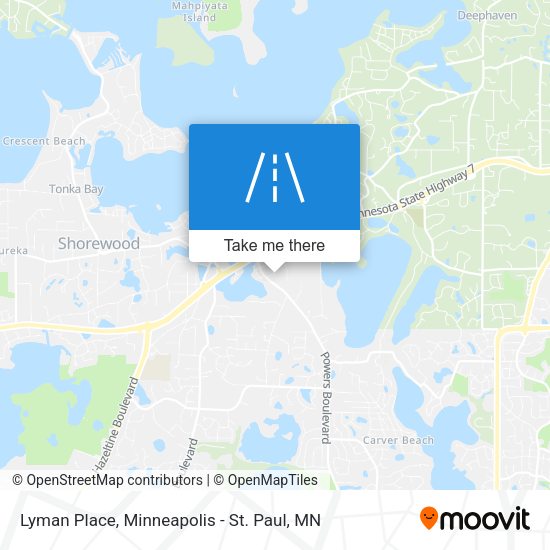 Lyman Place map