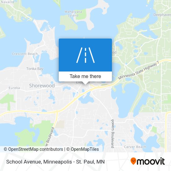 Mapa de School Avenue