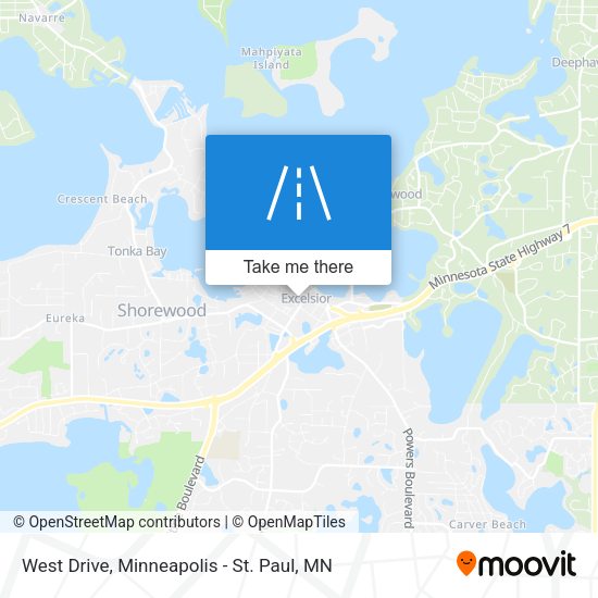West Drive map