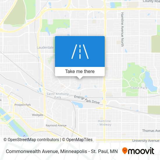 Mapa de Commonwealth Avenue