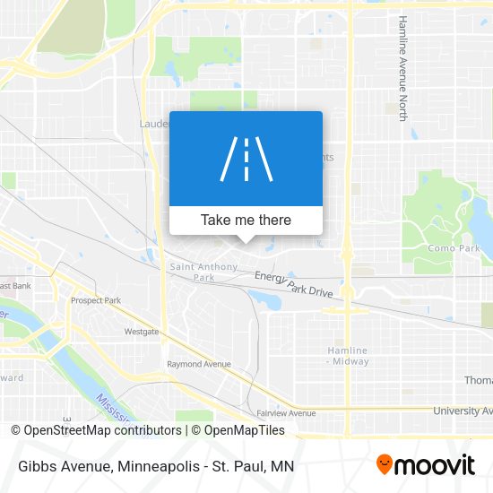 Gibbs Avenue map