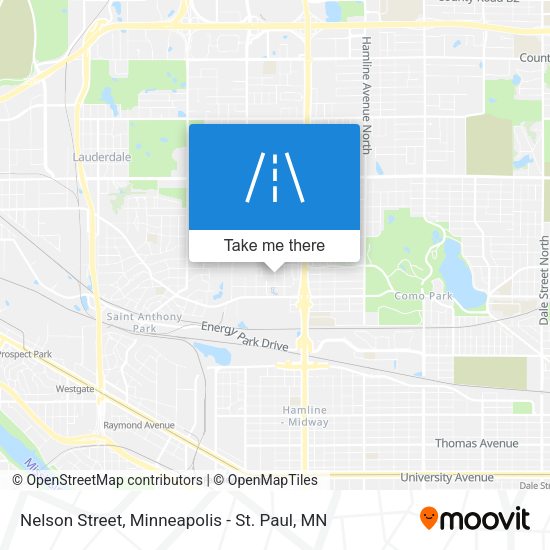 Nelson Street map