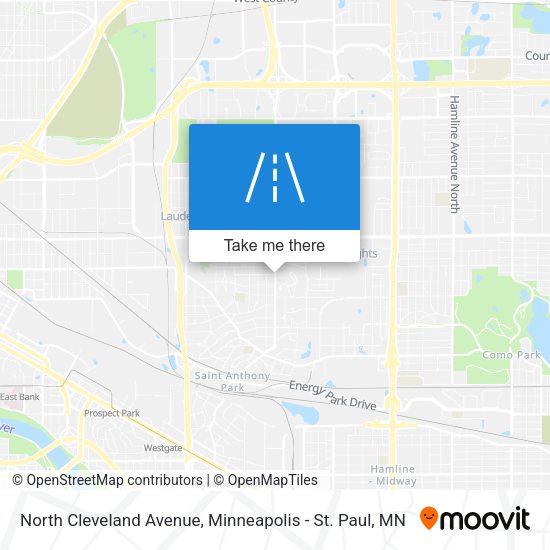 North Cleveland Avenue map