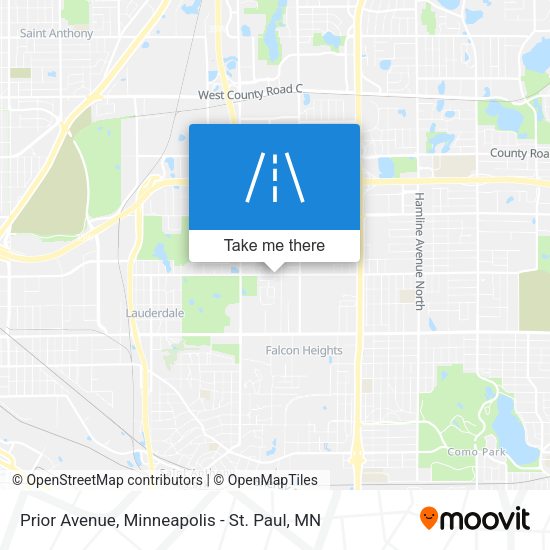 Prior Avenue map