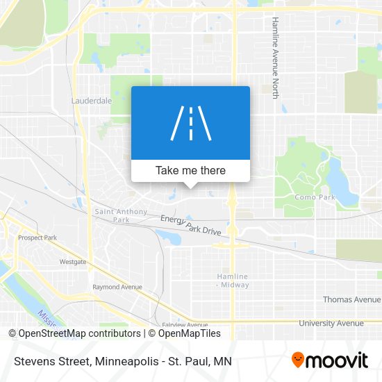 Mapa de Stevens Street