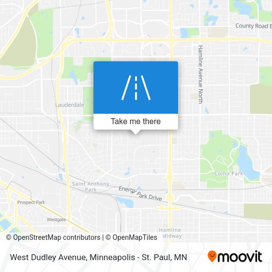 West Dudley Avenue map