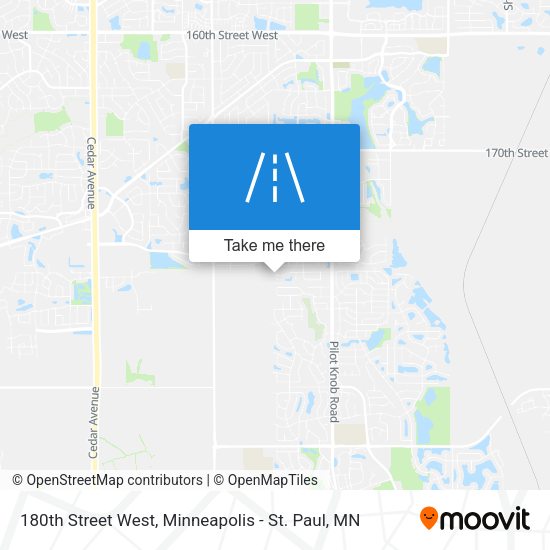 180th Street West map