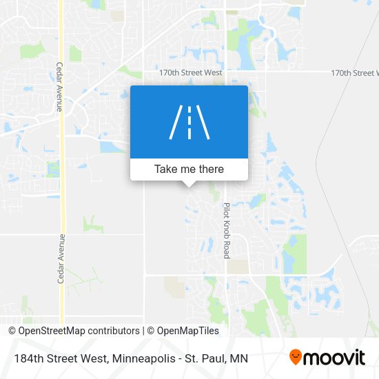 184th Street West map